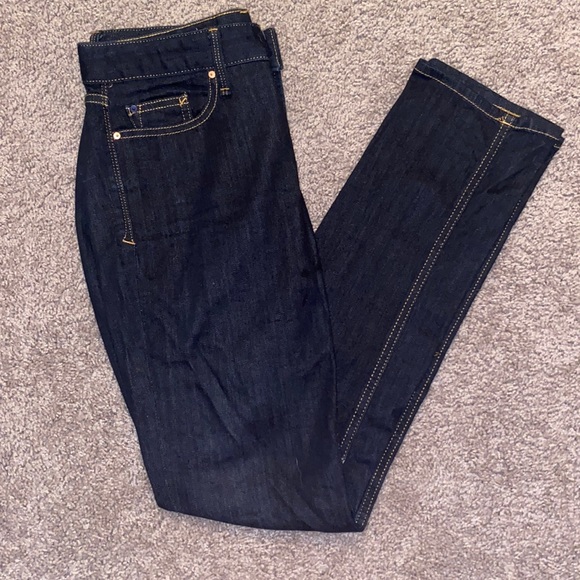 Gap 1969 25r Real Straight Jeans - Dark Blue - Picture 2 of 5